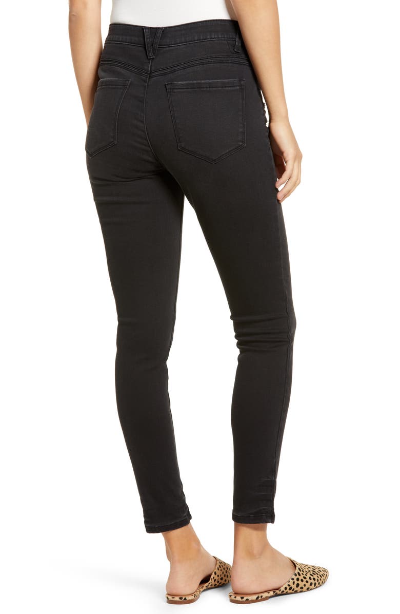 Wit & Wisdom Ab-Solution High Waist Distressed Modern Ankle Skinny Jeans, Alternate, color,