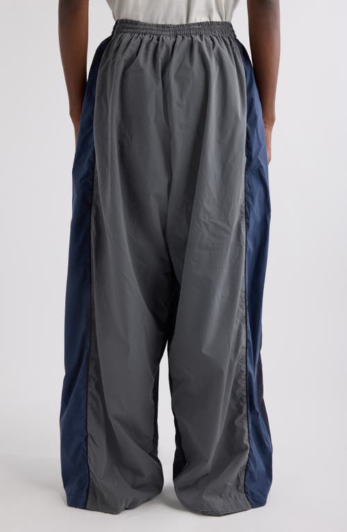 Balenciaga Sporty Trousers Featuring Side Stripes In Blue