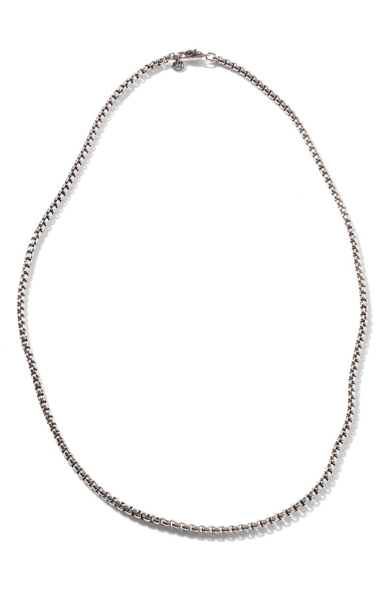 John Hardy 'Legends' Box Chain Necklace, Main, color, 