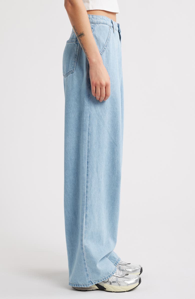 PTCL Pleated Wide Leg Jeans, Alternate, color,