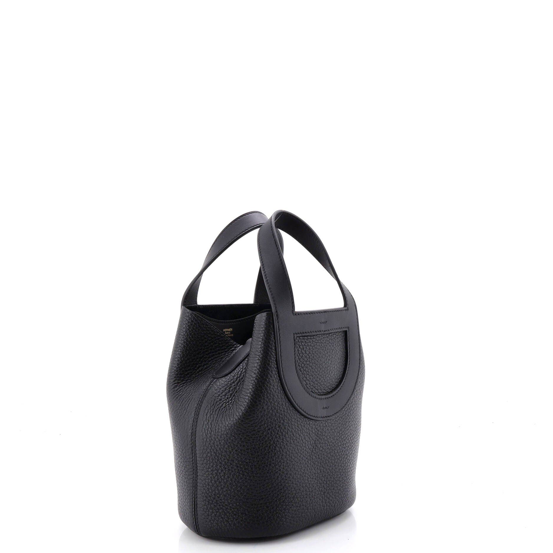 Pre-Owned Hermes In-The-Loop Bag Clemence with Swift 18, Alternate, color, Noir