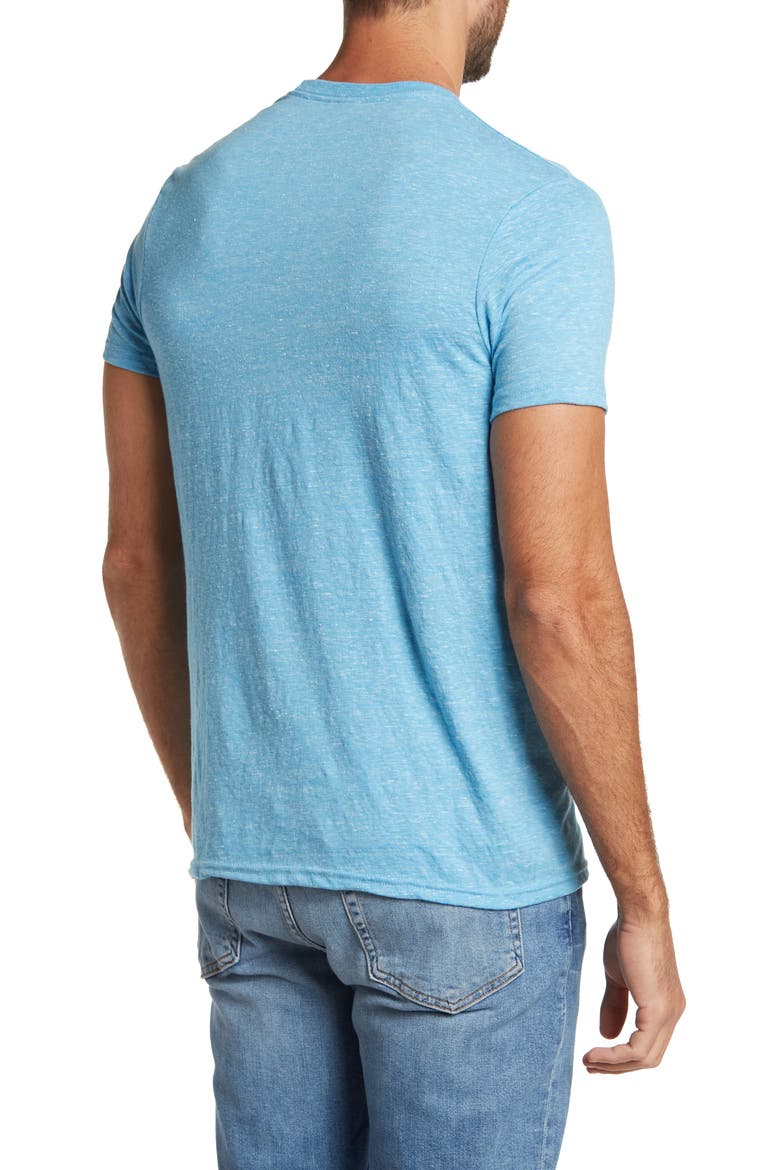 Speckle Crewneck T-Shirt, Alternate, color, TURQ HEATHER