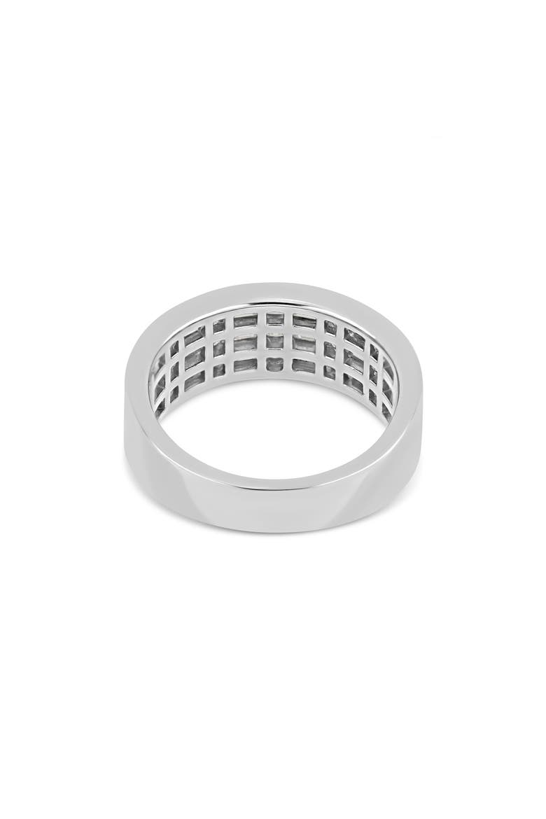 18K Gold Gatsby Diamond Wide Ring (Online Trunk Show), Alternate, color, 18K WHITE GOLD/ DIAMOND
