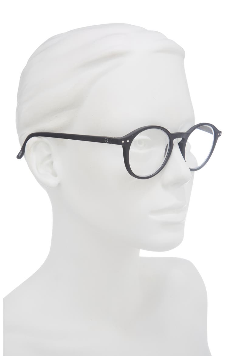 47mm Rectangular Reading Glasses, Alternate, color, BLACK