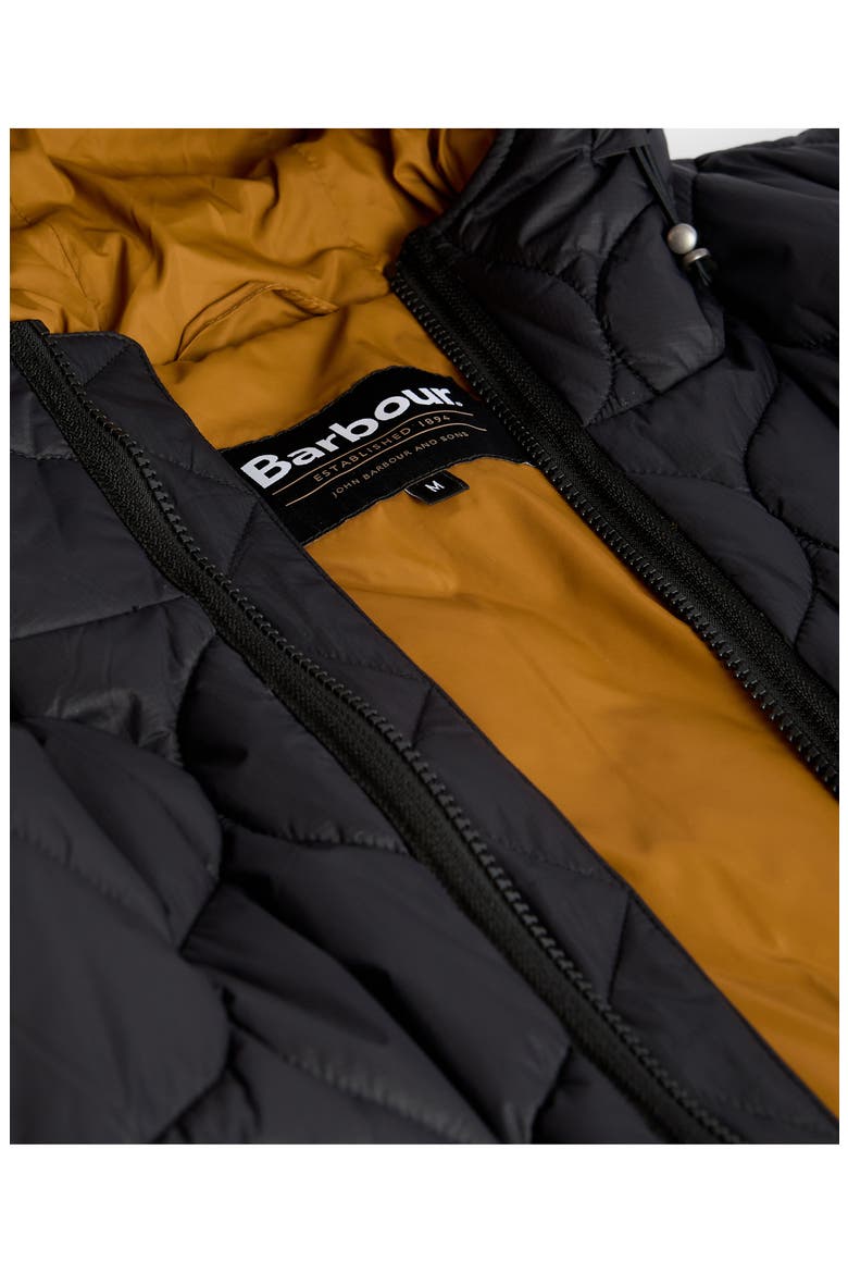Re-Engineered Hooded Quilted Jacket, Alternate, color, BLACK