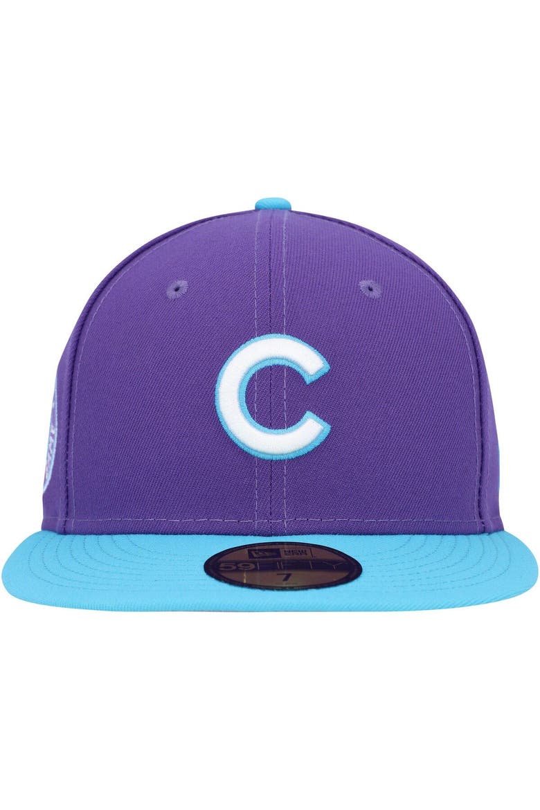 Men's New Era Purple Chicago Cubs Vice 59FIFTY Fitted Hat, Alternate, color, Purple