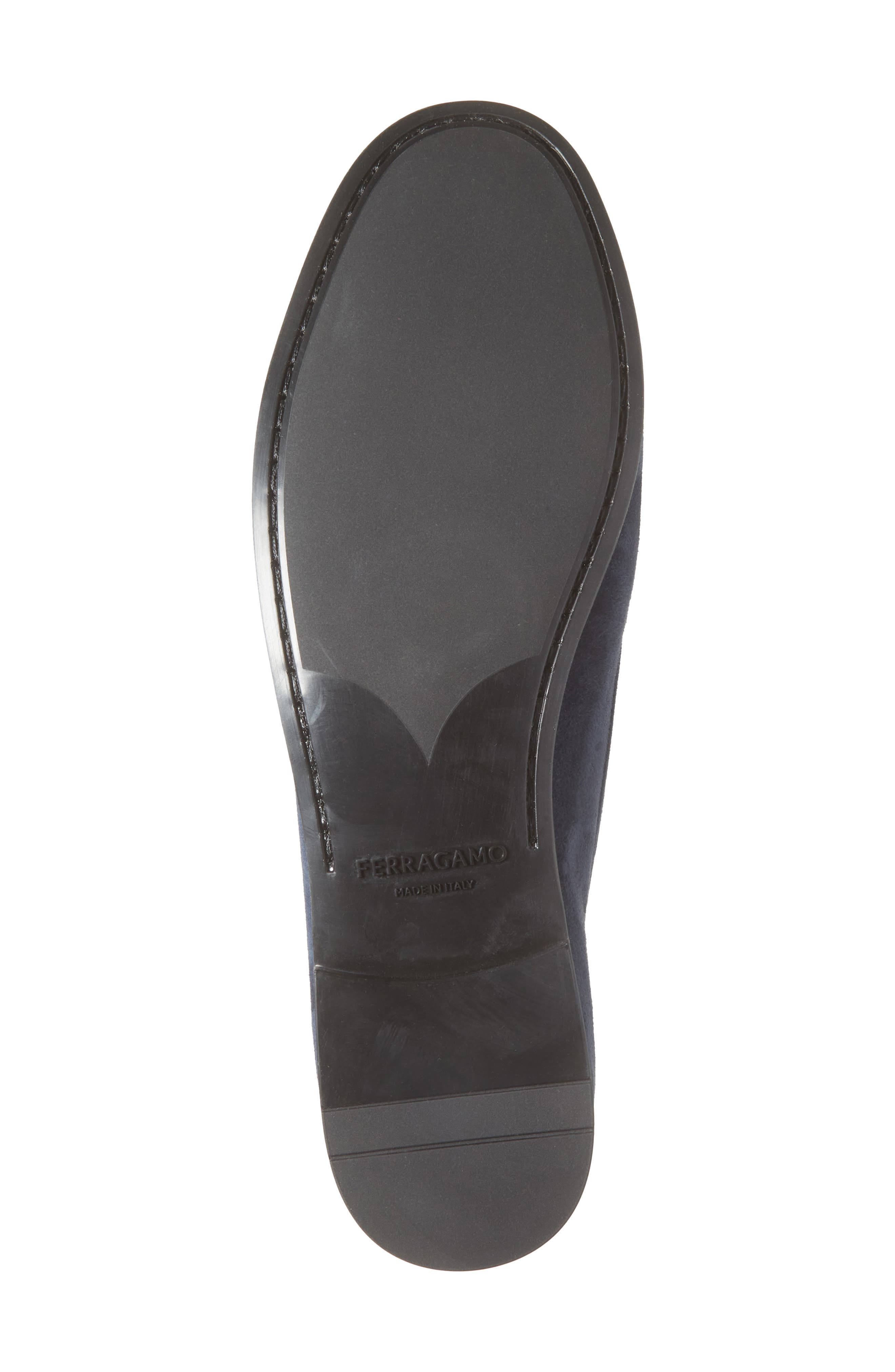 FERRAGAMO Soldy Gancio Loafer, Alternate, color, Navy Naturale Naturale