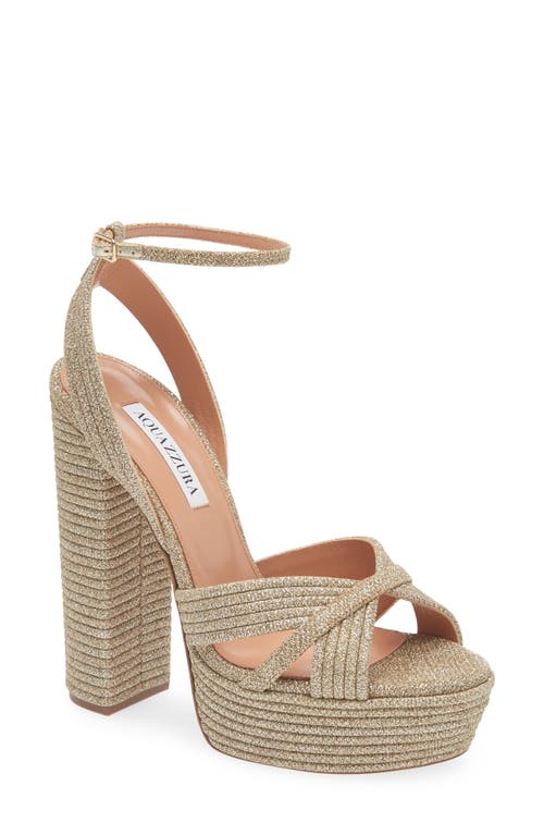 Aquazzura Sundance Ankle Strap Platform Sandal