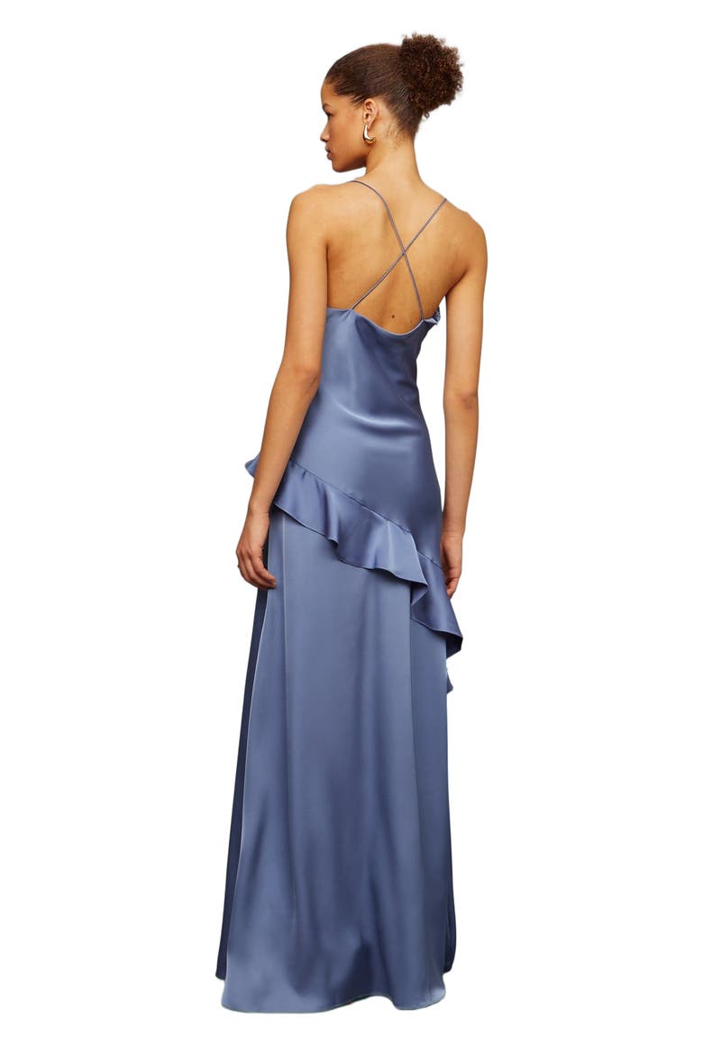Sara Heavy Charm Gown, Alternate, color, Dusk Blue