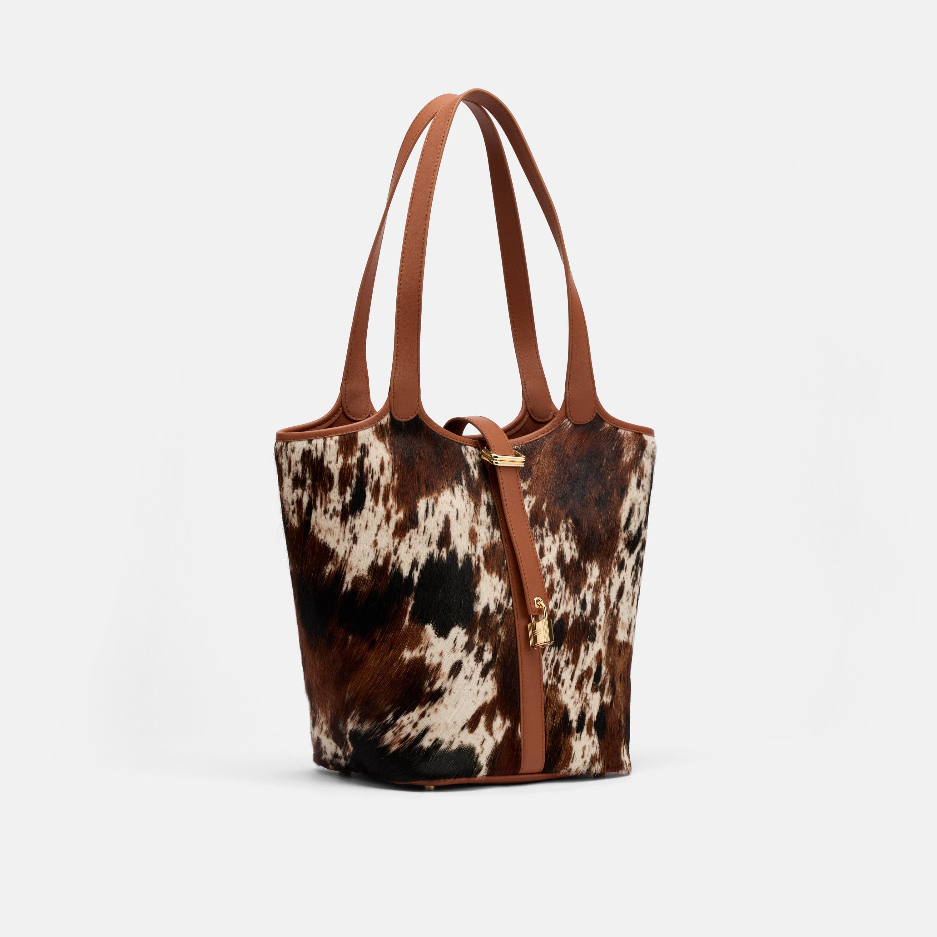 MARC NOLAN Mila Leather Tote Bag, Alternate, color, Dark Horse