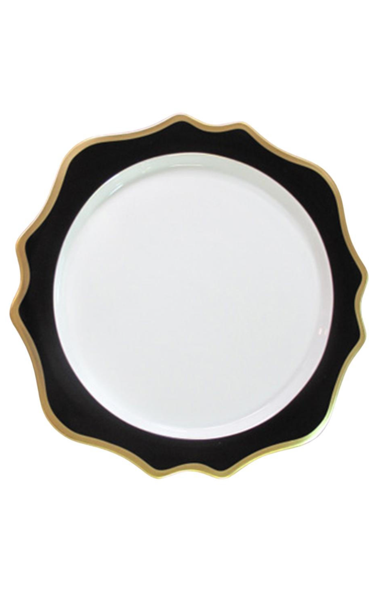 Anna Weatherley Anna's Palette Charger Plate, Main, color, Black