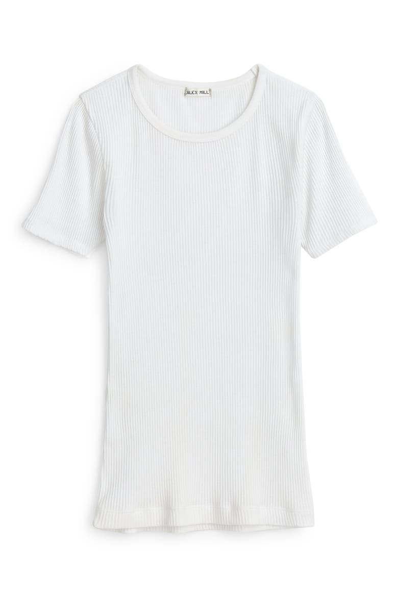 Remy Rib Cotton Top, Alternate, color, WHITE