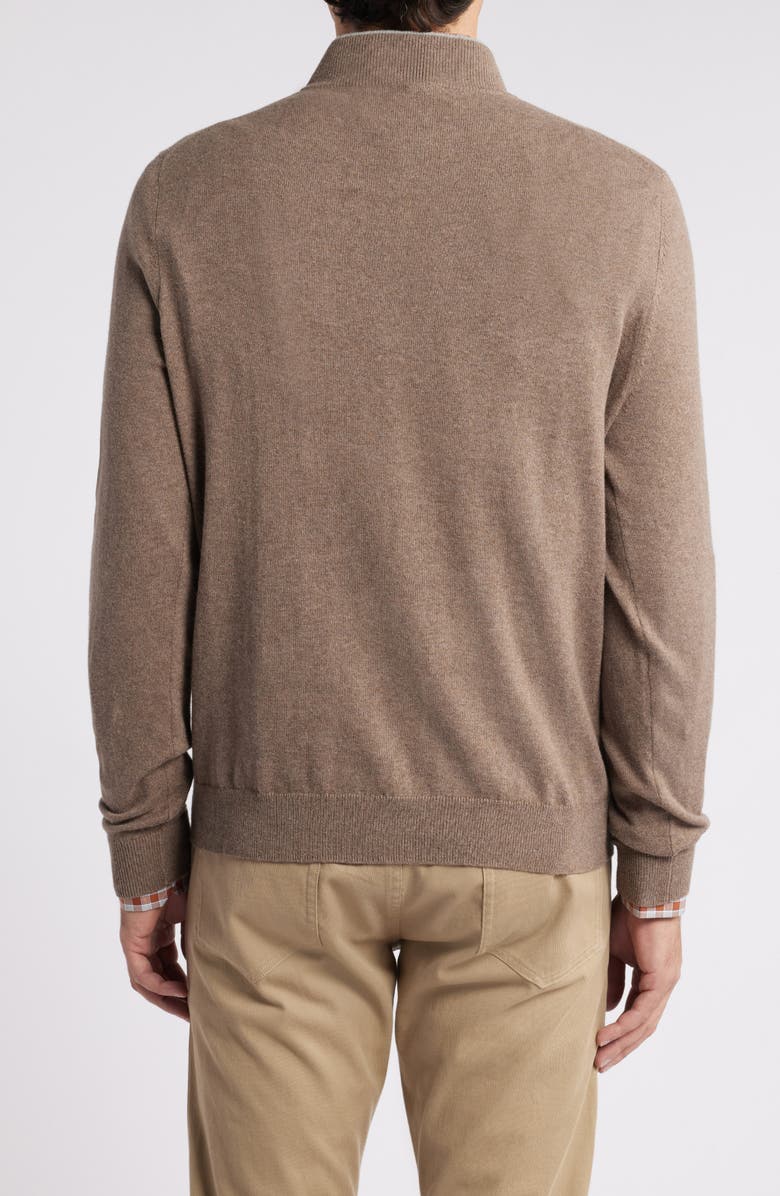 Scott Barber Cotton & Cashmere Quarter Zip Sweater, Alternate, color, 