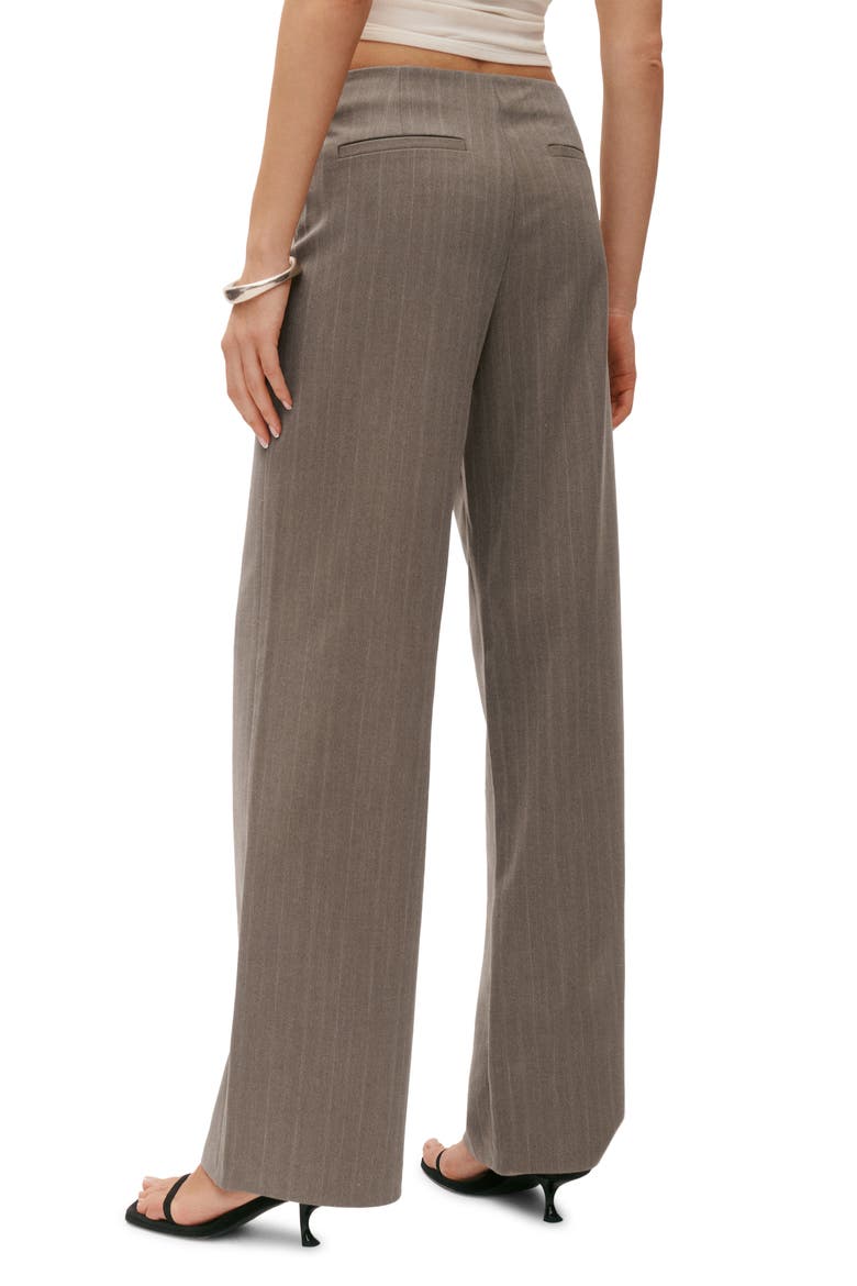 Vida Stripe Straight Leg Pants, Alternate, color, PORCINI