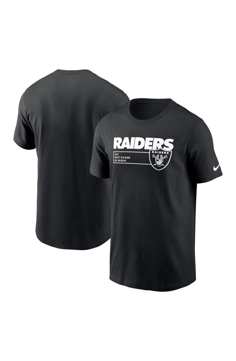 Nike Men's Nike Black Las Vegas Raiders Division Essential T-Shirt, Main, color, Black