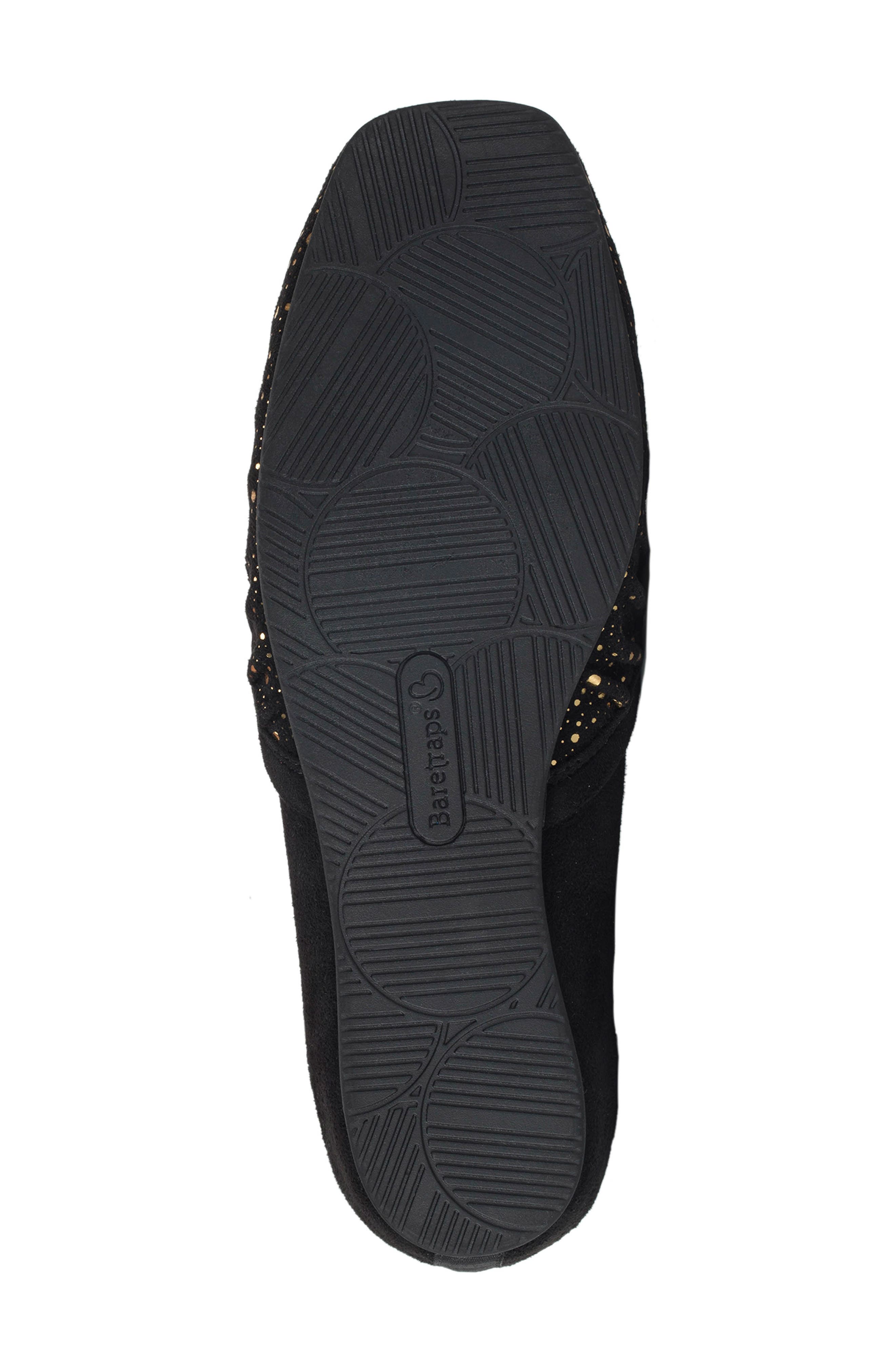 BARETRAPS Charlie Flat, Alternate, color, Black/ Old Gold