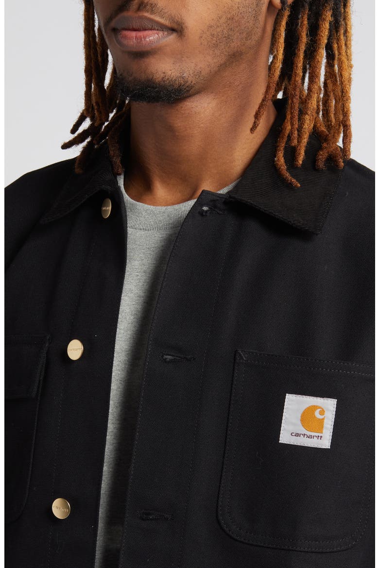 Michigan Canvas Coat, Alternate, color, BLACK / BLACK RIGID