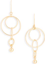 NORDSTROM RACK Circle Drop Earrings