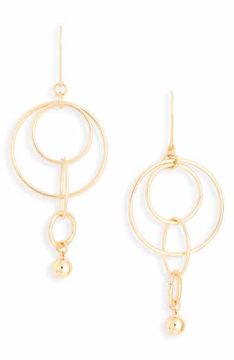 NORDSTROM RACK Circle Drop Earrings