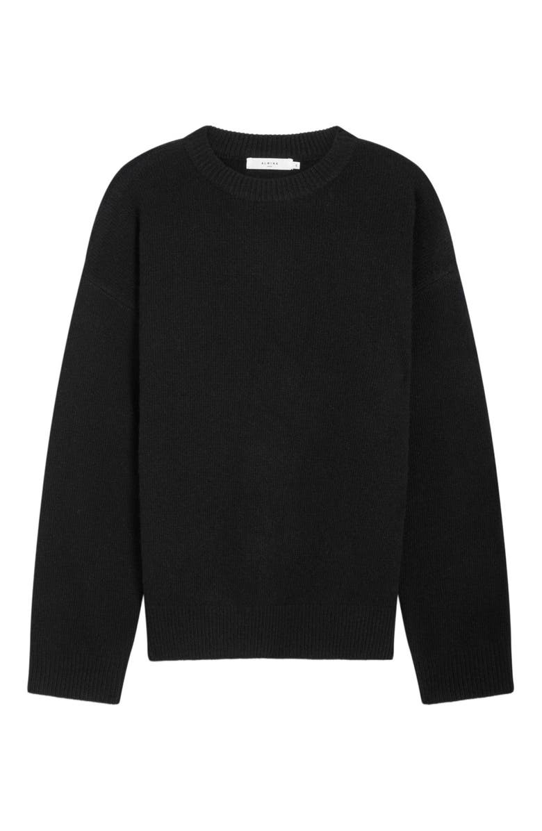 Almina Concept Oversized Wool/Cash Sweater, Alternate, color, Black