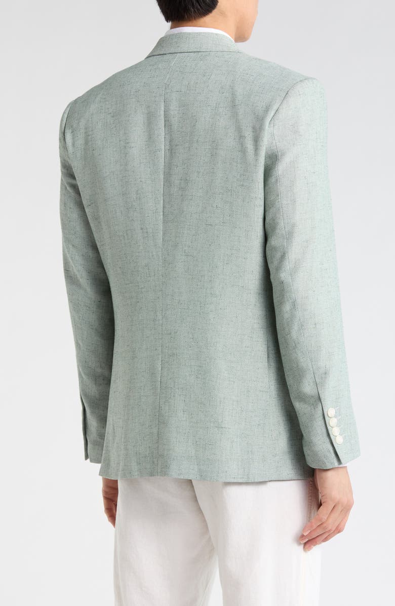 T.R. PREMIUM Slim Fit Stretch Linen Sport Coat, Alternate, color, Pistachio
