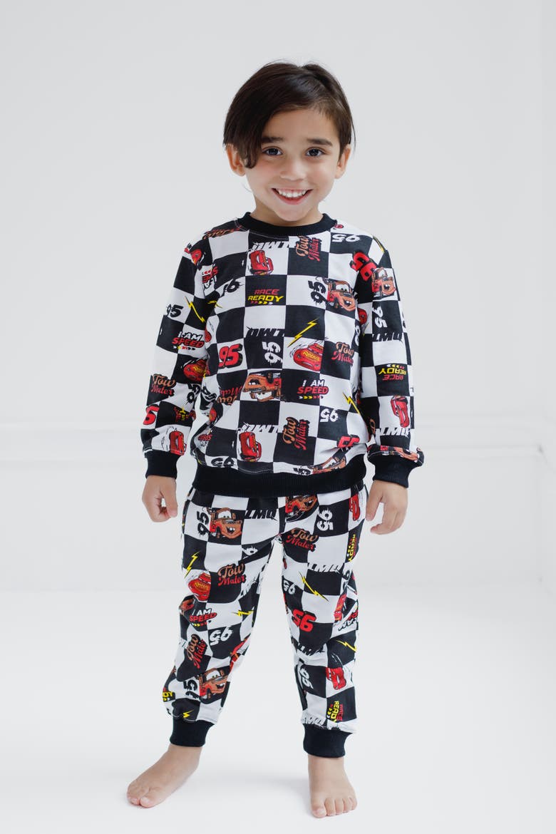 Cars 2-Piece Sweatshirt and Joggers Set, Alternate, color, McQueen Mater Black