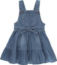 RuffleButts Denim Jumper Dress