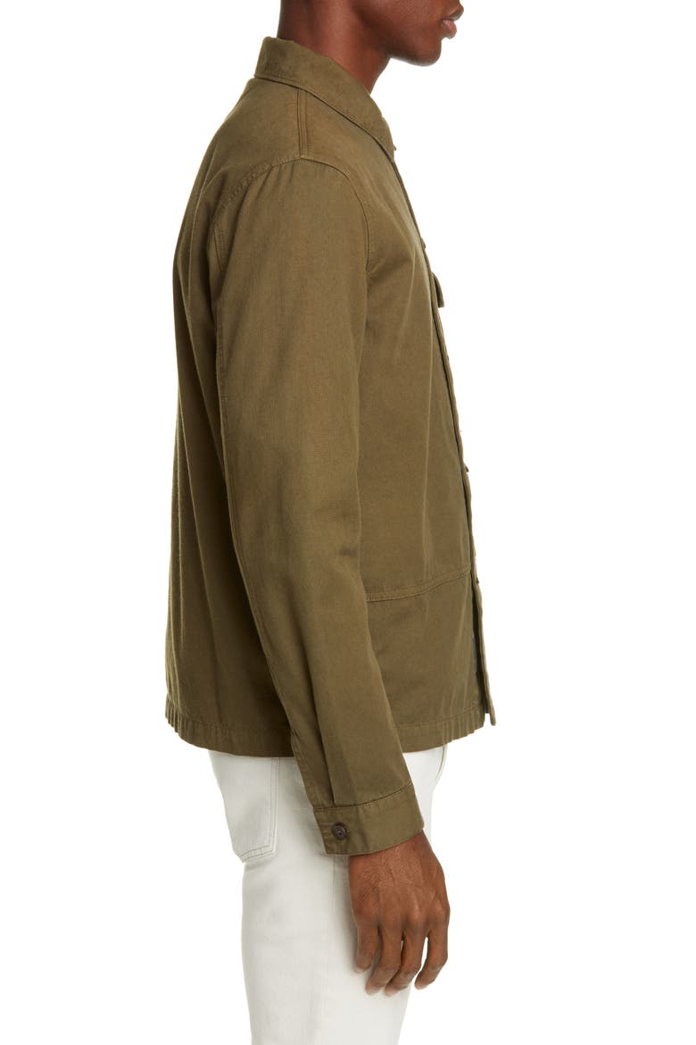 Button-Up Army Shirt, Alternate, color, DEEP KHAKI