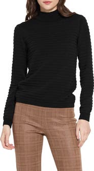 Lysse Smocked Mock Neck Sweater