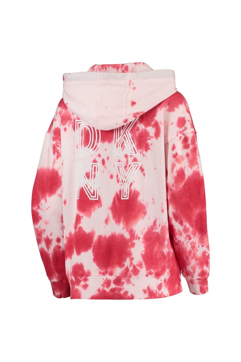 Women's DKNY Sport White/Red St. Louis Cardinals Dakota Tie-Dye Half-Zip Hoodie, Alternate, color, White