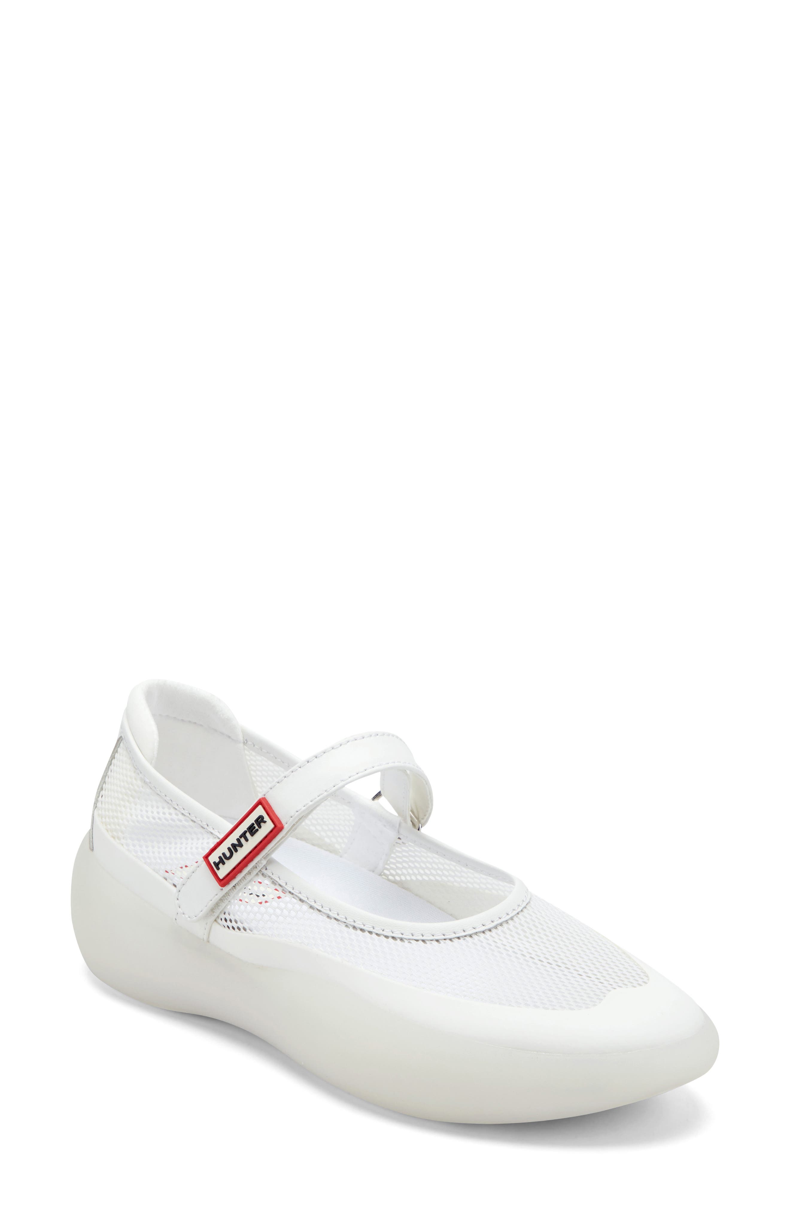 Hunter Mire Mary Jane Sneaker, Main, color, White