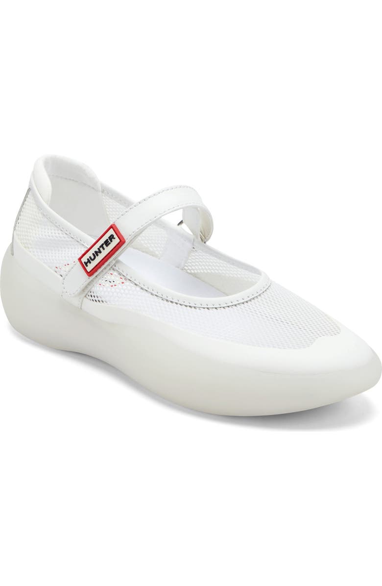 Hunter Mire Mary Jane Sneaker, Main, color, White