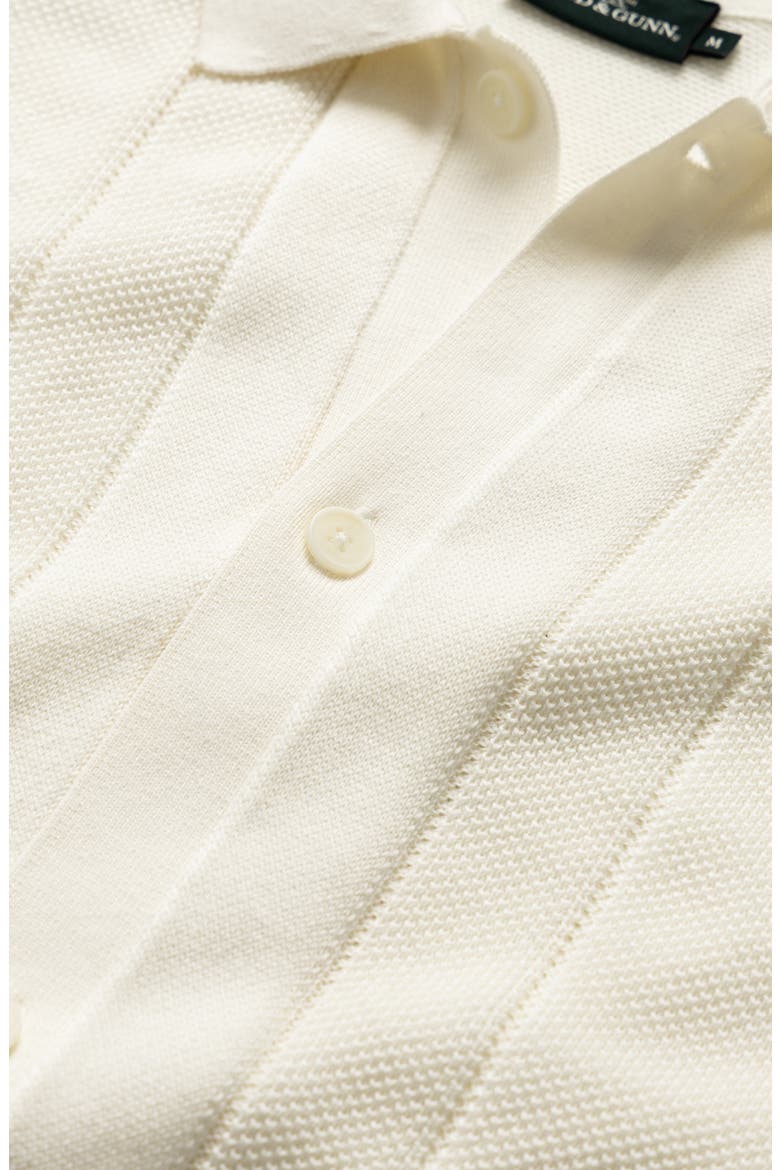 Cobb River Short Sleeve Knit Button-Up Shirt, Alternate, color, COCONUT