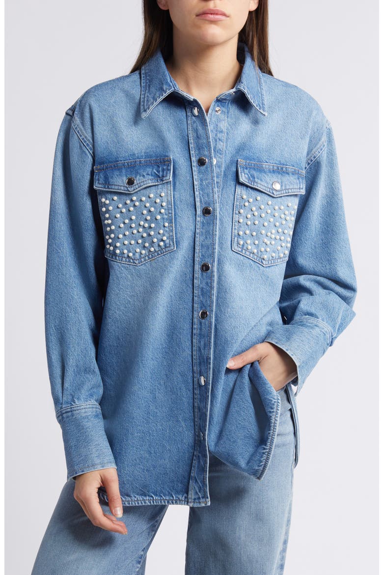 Atelier Oversize Shirt Jacket, Main, color, DAYLIGHT PEARL