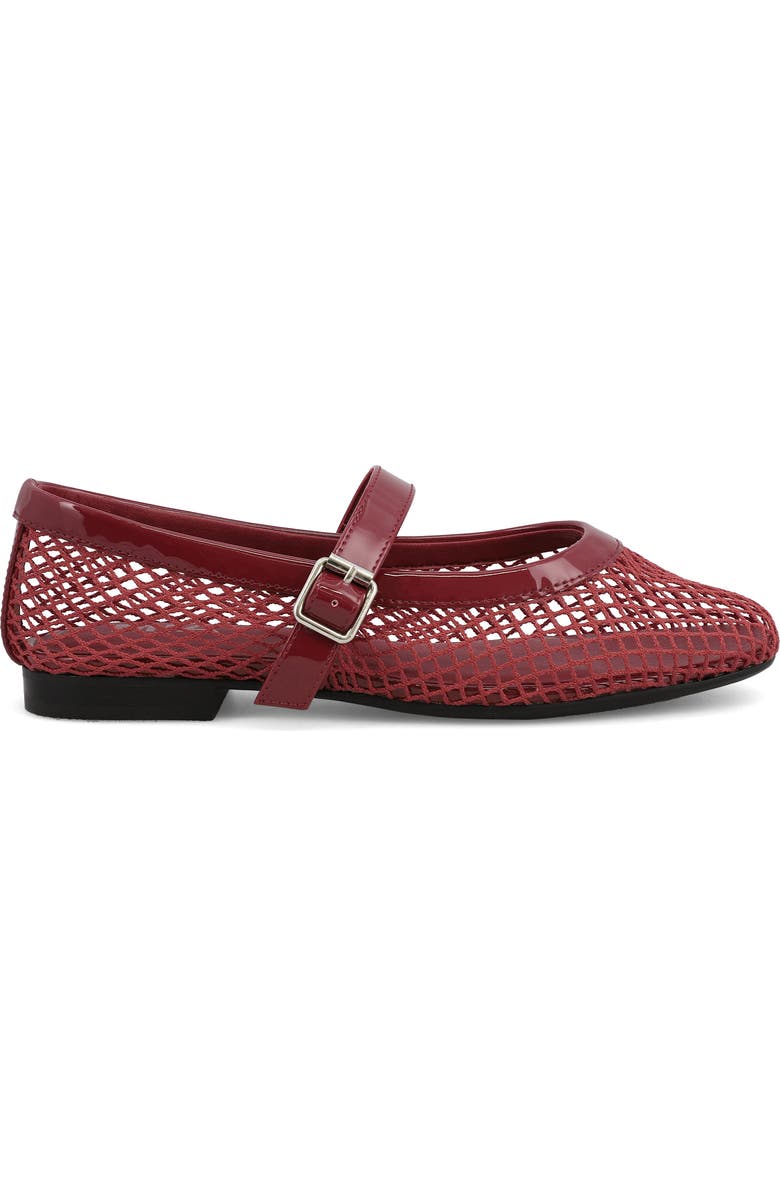 MIA Rayza Woven Mary Jane Flat, Alternate, color, Red