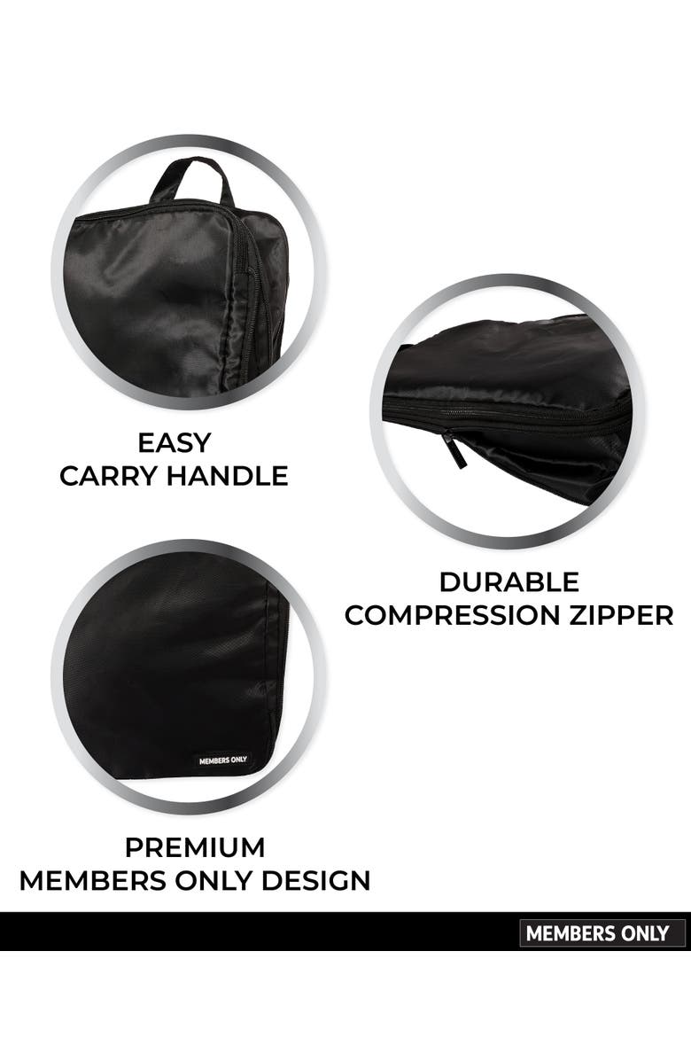 Compact Travel Organizer Bag, Alternate, color, Black