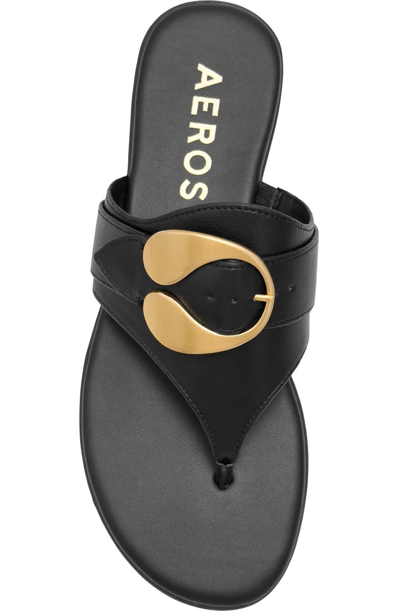 Aerosoles Glam Flip Flop, Alternate, color, Black Fx Nappa