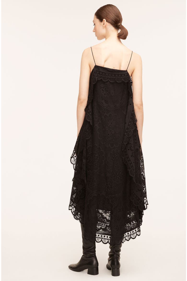 Doily Lace Dress, Alternate, color, Black