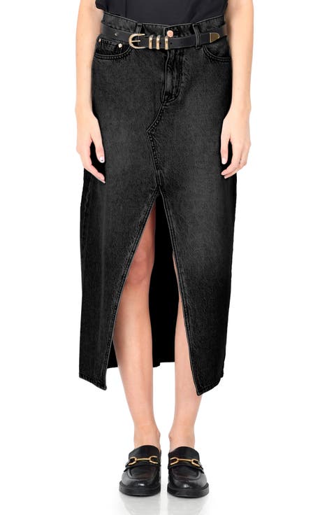 Women's Black Jean & Denim Skirts | Nordstrom