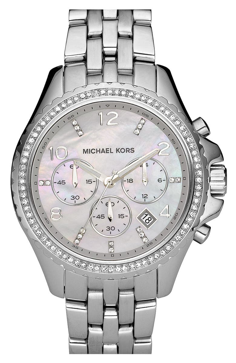 MICHAEL Michael Kors Michael Kors 'Pilot' Watch, Main, color, 