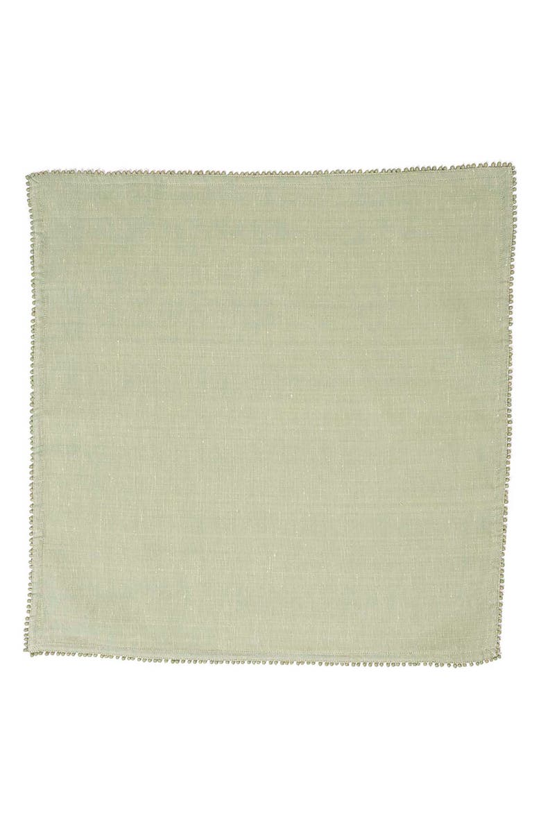 Juliska Berry Trim Set of 4 Cotton & Linen Napkins, Alternate, color, 