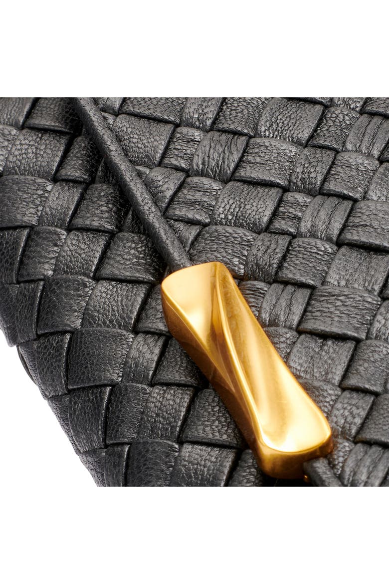 Amagansett Flap Wallet, Alternate, color, Black/Gold