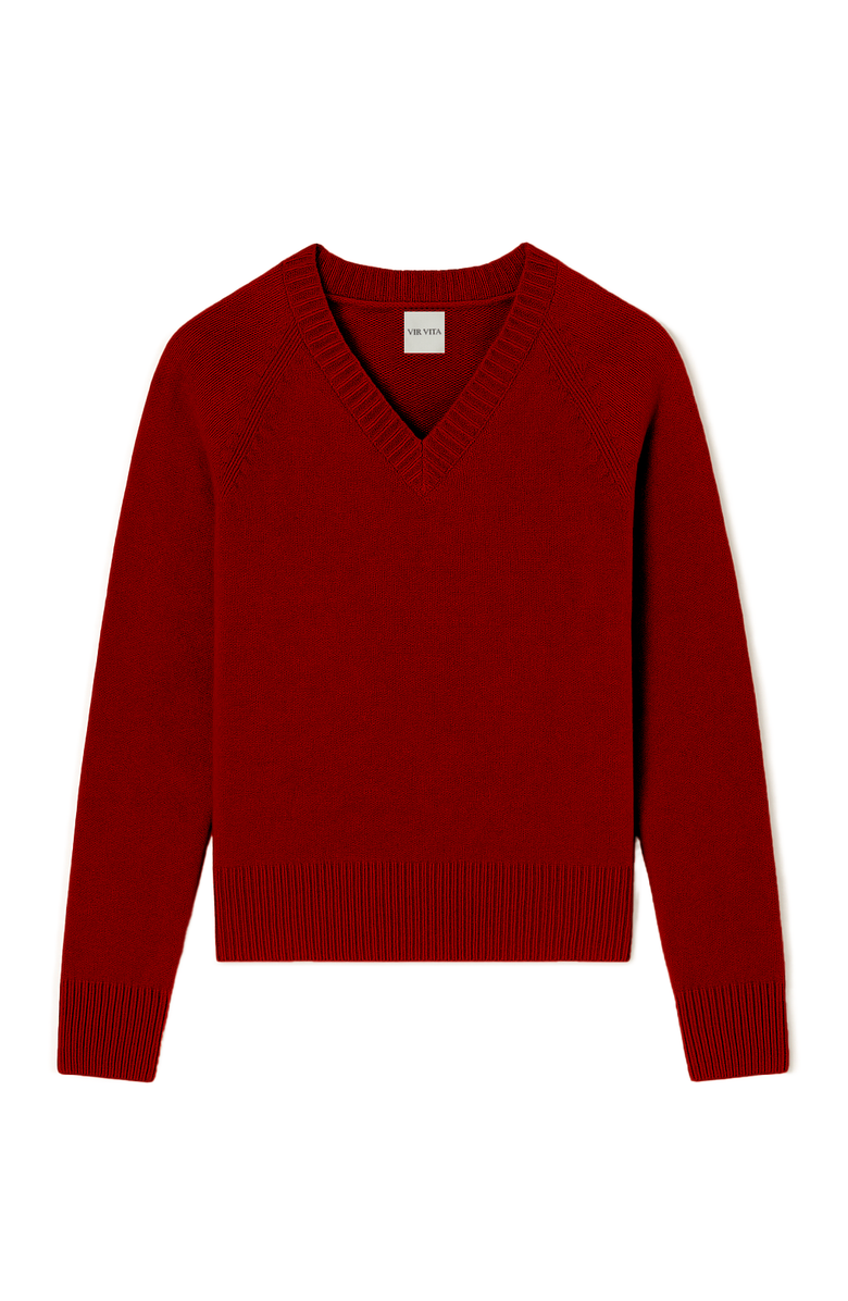 VIR VITA Amalia Sweater, Main, color, Cherry