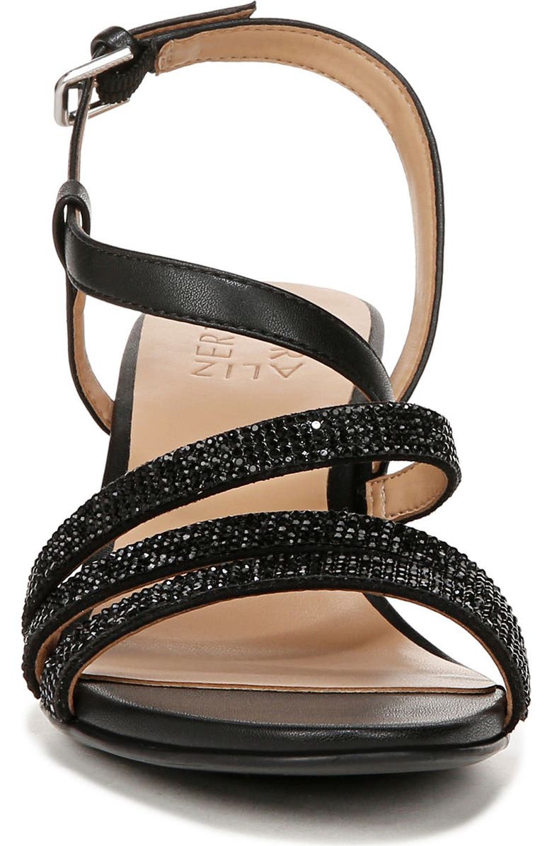 Naturalizer Bridget 2 Sandal, Alternate, color, Black Crystal Faux Leather