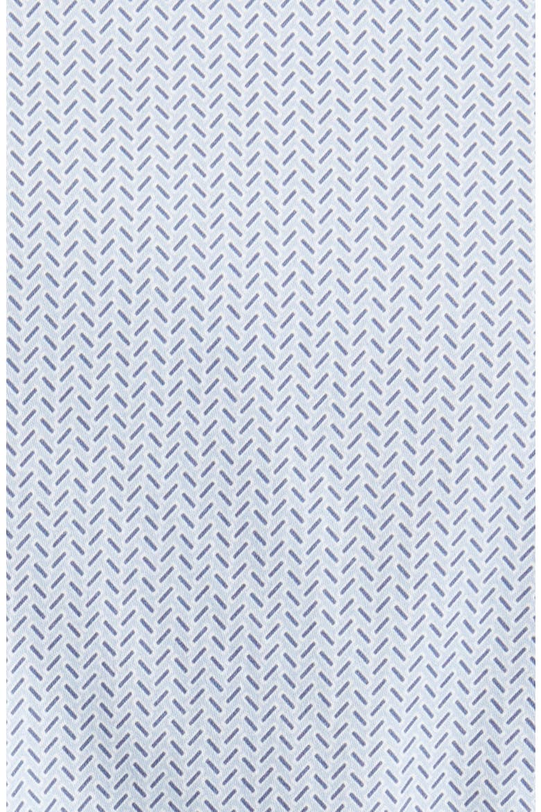 Alham Slim Fit Herringbone Print Stretch Button-Up Shirt, Alternate, color, PALE BLUE