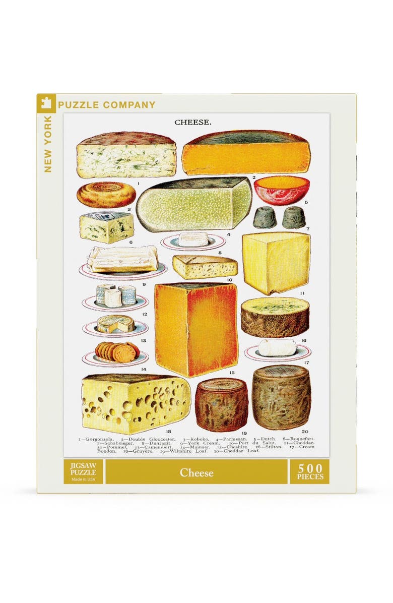 NEW YORK PUZZLE COMPANY Cheese 500 Piece Puzzle, Main, color,