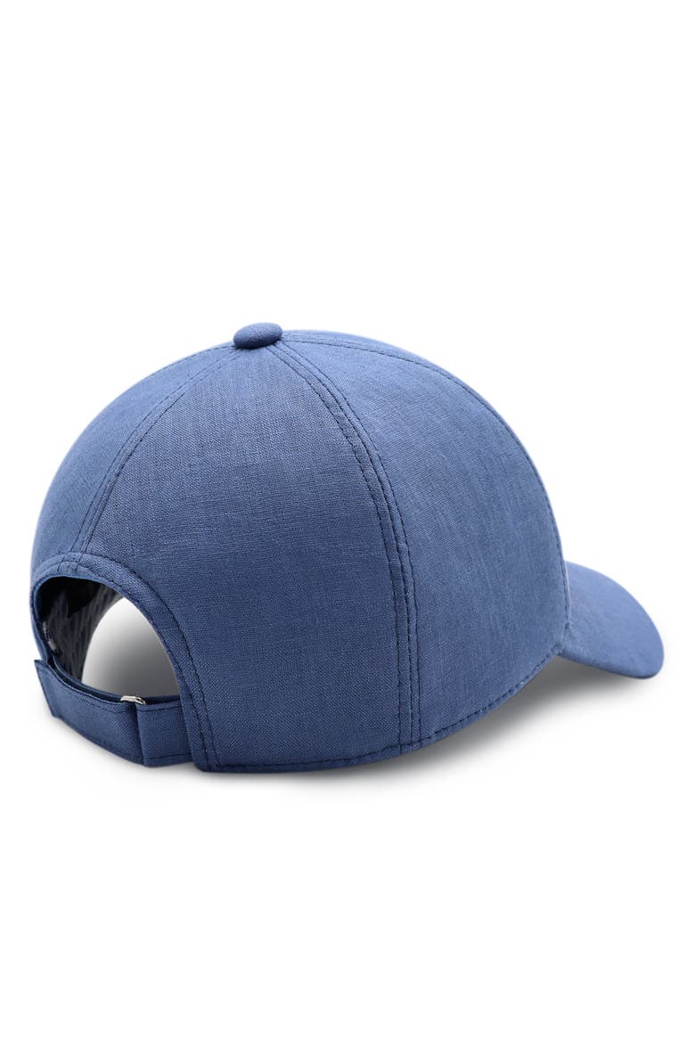 Linen Baseball Hat, Alternate, color, Blue