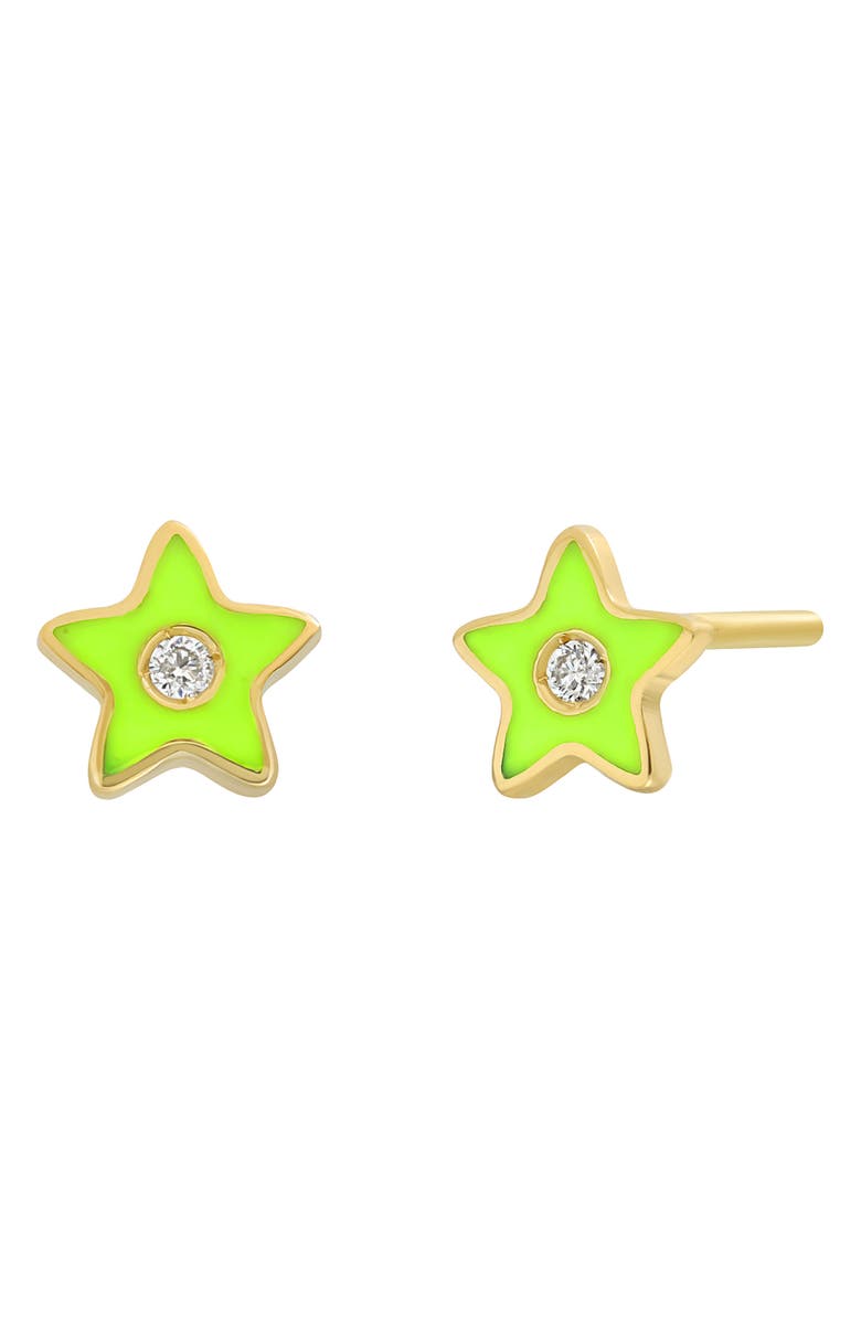 Bony Levy Icon Diamond Star Stud Earrings, Main, color, 18K Yellow Gold