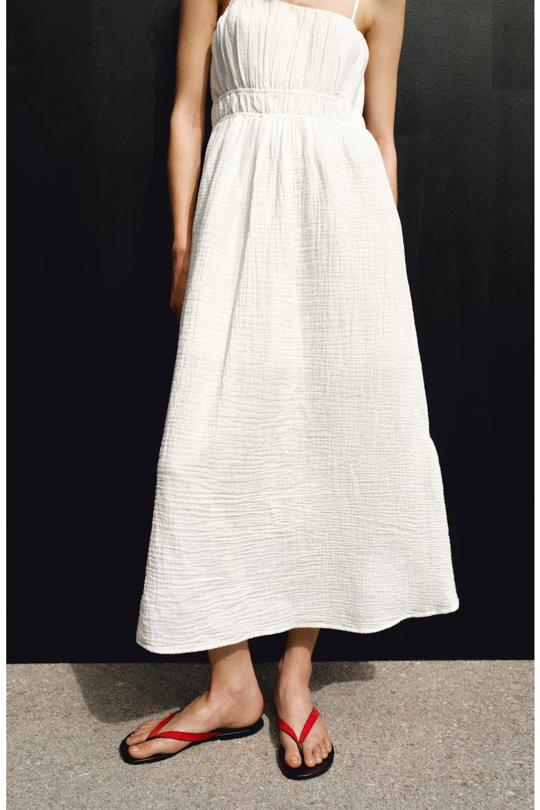 Cotton Maxi Dress, Alternate, color, WHITE