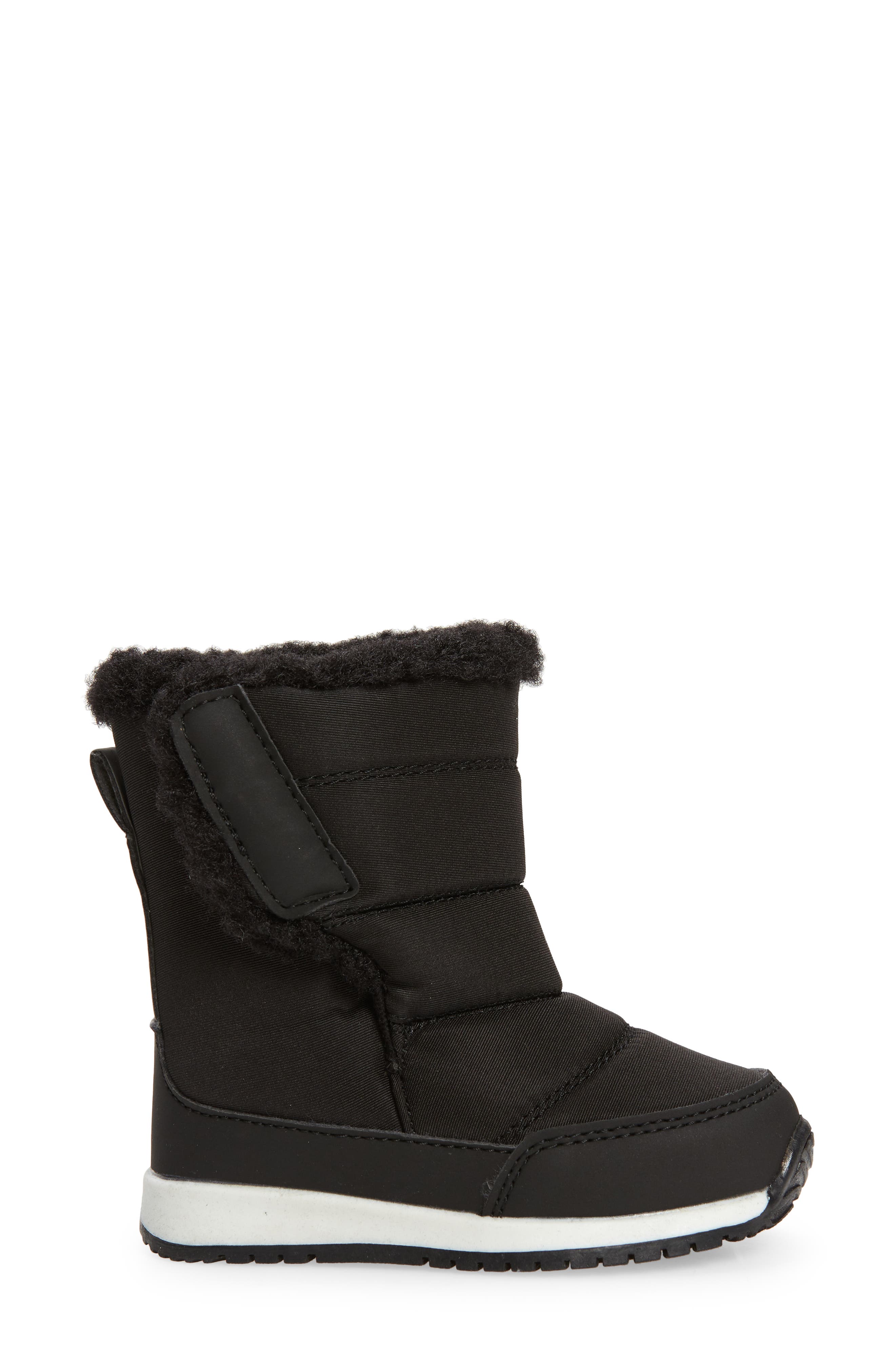 Brisk Faux Shearling Lined Snow Boot, Alternate, color, BLACK